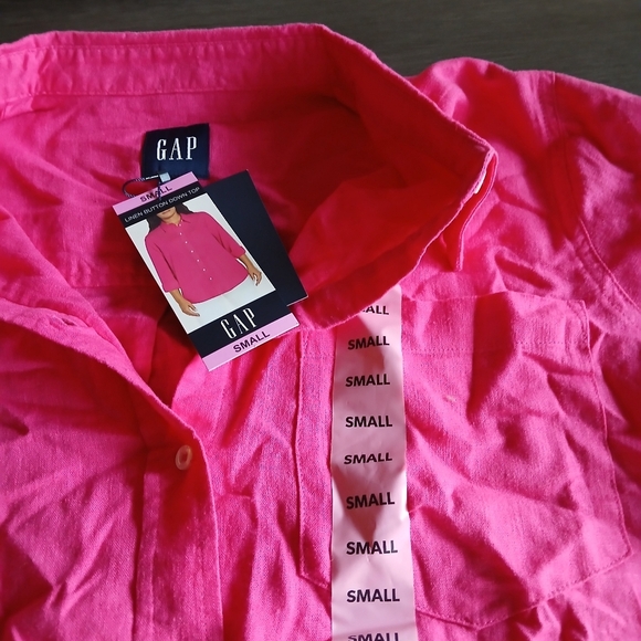 Gap Linen Long Sleeve Nwt Size S - Picture 3 of 4